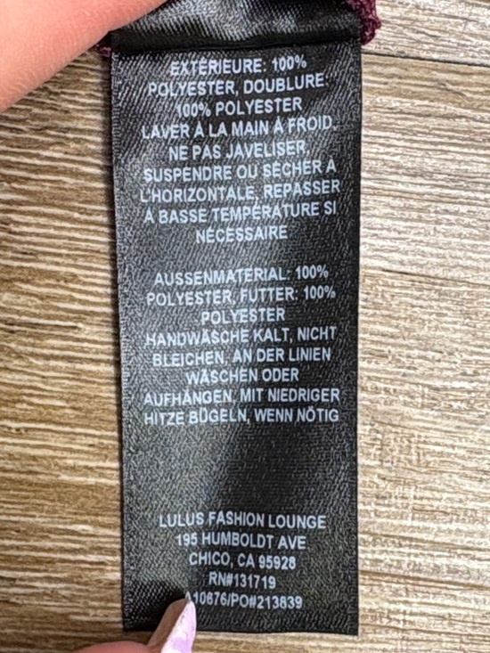 Lulus Wondrous Muse Plum Pleated One-Shoulder Midi Dress XXL - Picture 10 of 12